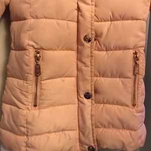 Justice Pink Puffer Coat 6/7